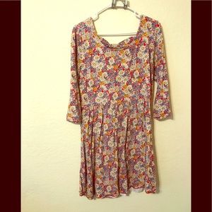 Fit and flare  open back dress